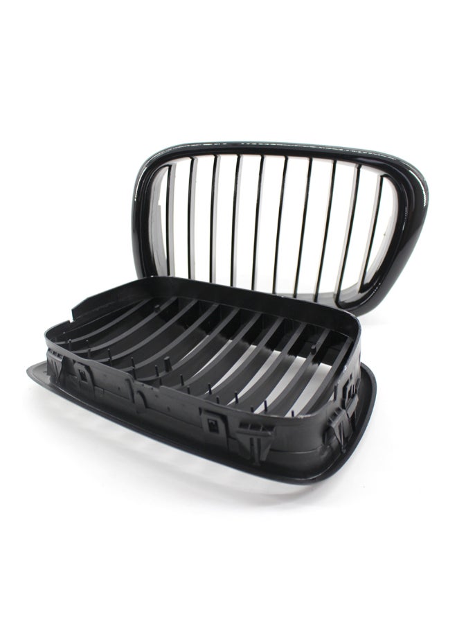 Generic 2-Piece Gloss Front Bumper Hood Kidney Replacement Grill For BMW 5-Series E39 M5 1999-2003  - Image 2