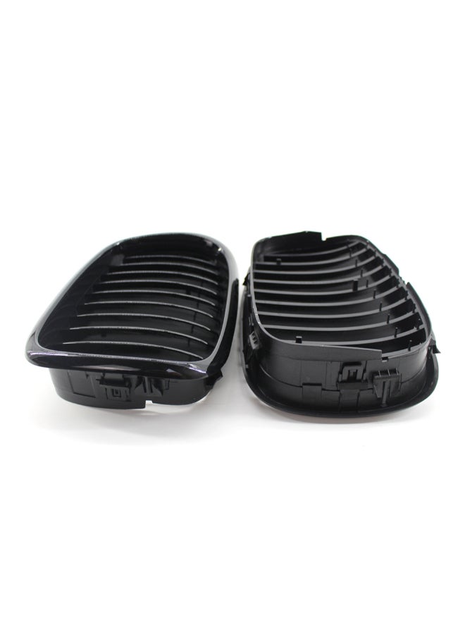 Generic 2-Piece Gloss Front Bumper Hood Kidney Replacement Grill For BMW 5-Series E39 M5 1999-2003  - Image 3