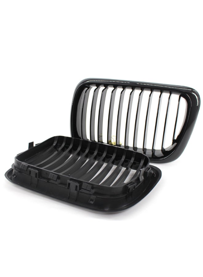 Generic 2-Piece Gloss Front Bumper Hood Kidney Replacement Grill For BMW 3-Series E36 M3 1997-1999  - Image 3