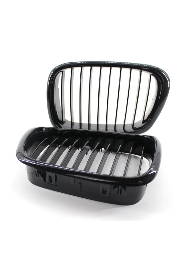 Generic 2-Piece Gloss Front Bumper Hood Kidney Replacement Grill For BMW 5-Series E39 M5 1999-2003  - Image 5