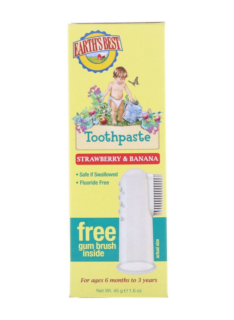 Earth's Best - Strawberry And Banana Toothpaste multicolour 45grams - Image 1