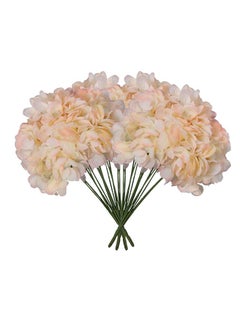 Yatai 4 Bunch Artificial Hydrangea Flowers Pink/Green 50 x 30centimeter  - Image 1
