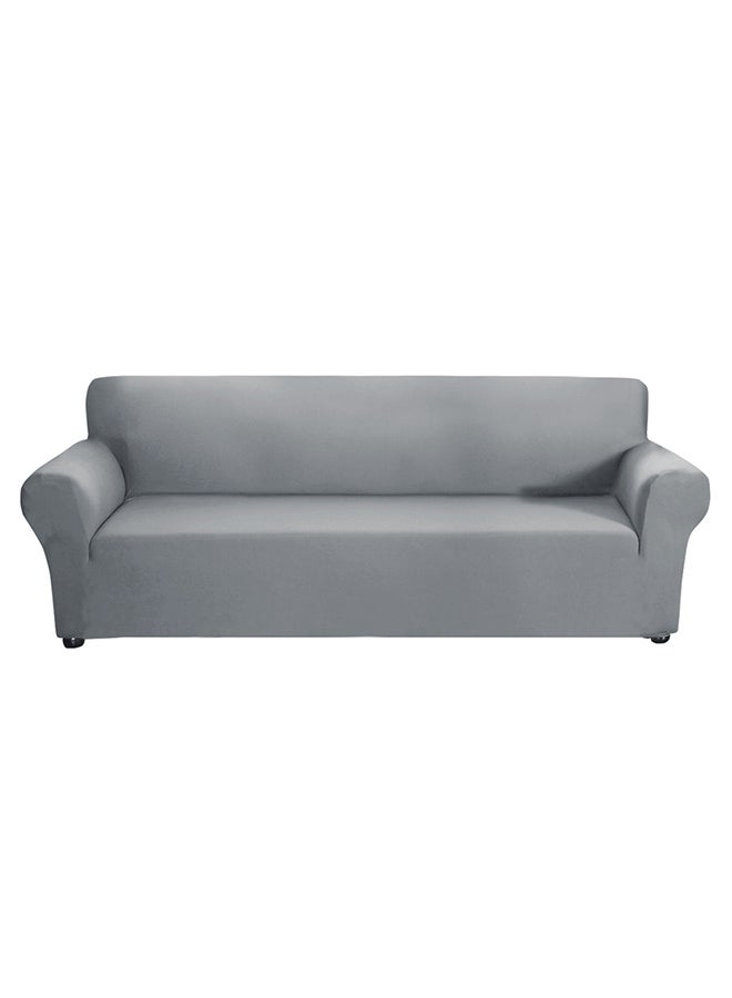 Anti-Slip 4 Seater Sofa Cover Grey 30X6X25cm  - Image 1