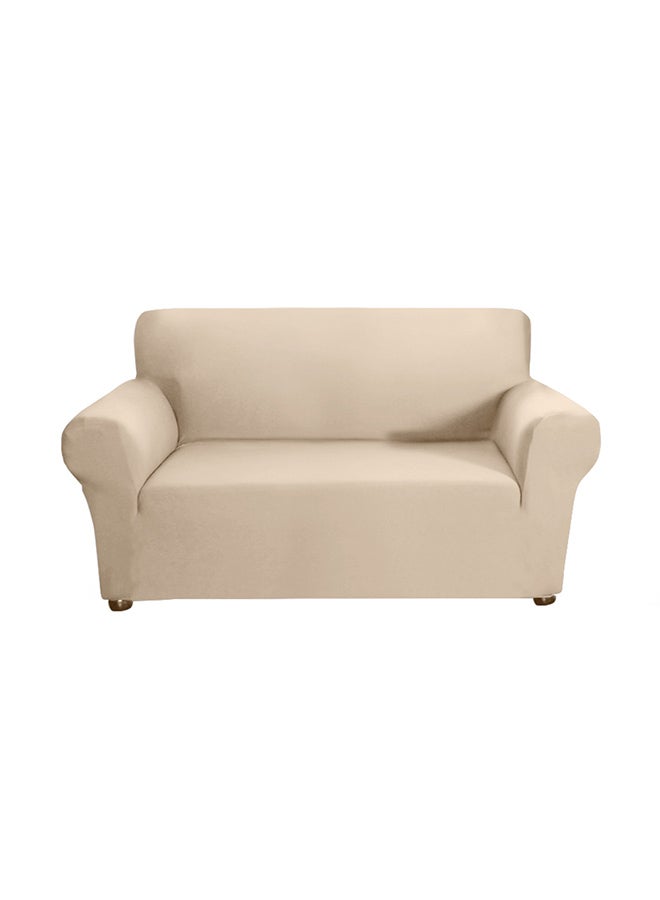 Anti-Slip 2 Seater Sofa Cover Beige 28X5X23cm  - Image 1