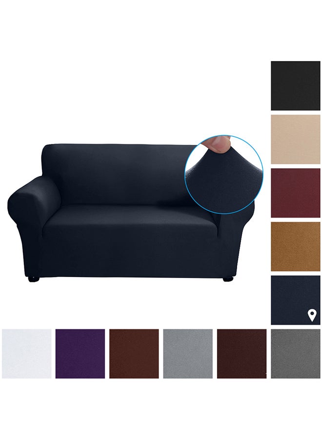Anti-Slip 2 Seater Sofa Cover Blue 28X5X23cm  - Image 3