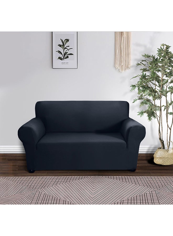 Anti-Slip 2 Seater Sofa Cover Blue 28X5X23cm  - Image 2