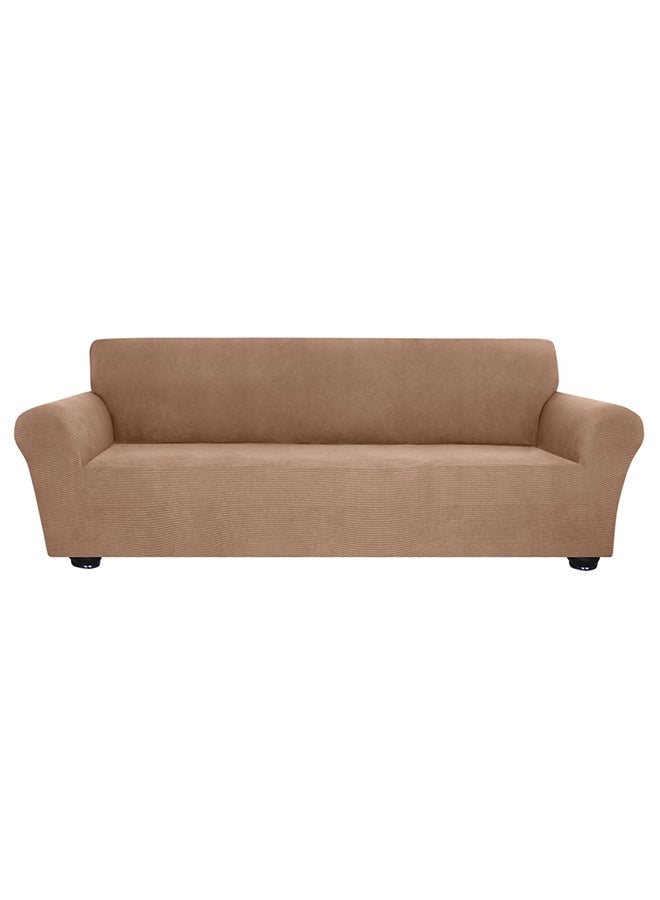 غطاء أريكة بأربعة مقاعدة مضاد للانزلاق بني 40X10X30سم - Image 1