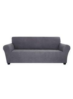 Spandex Anti-Slip 3 Seater Soft Cover Grey 39X10X31cm