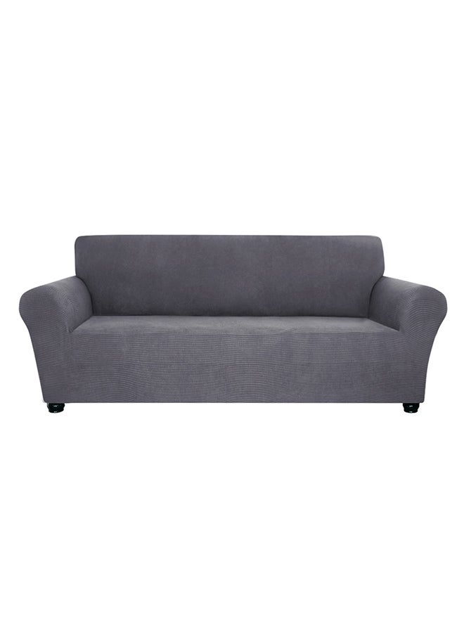 Generic - Spandex Anti-Slip 3 Seater Soft Cover Grey 39X10X31cm - Image 1