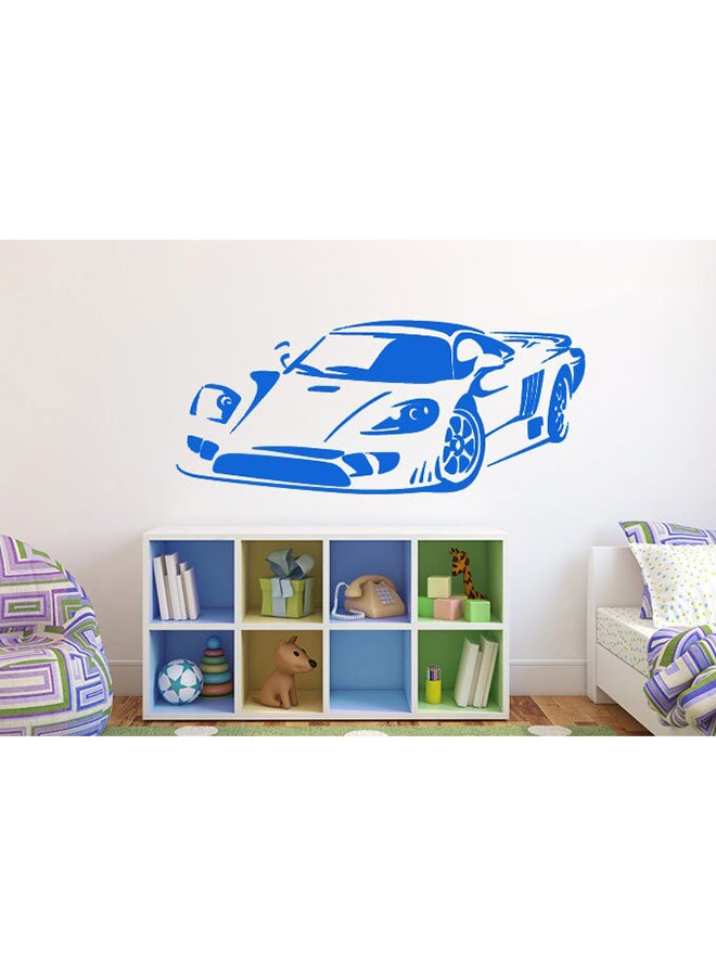 Spoil Your Wall Ferrari Car Design Wall Decal Blue 90 x 50cm 