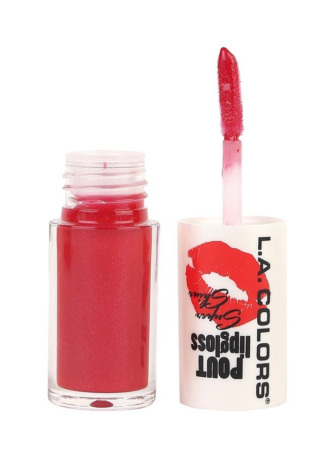 L.A. Colors POUT Super Shine Lip Gloss CLG646Hot Lips  - Image 2