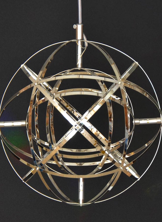 AL SALHIYA LIGHTING Modern Pendant Light Silver 35x35cm  - Image 2
