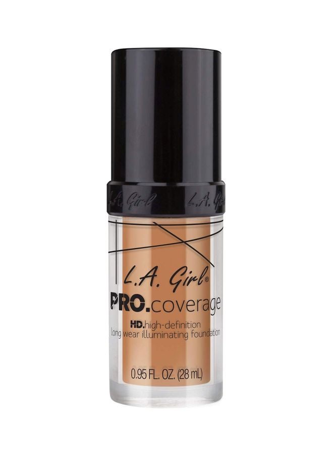 LA Girl - Pro Coverage HD Illuminating Liquid Foundation GLM648 Soft Honey - Image 1