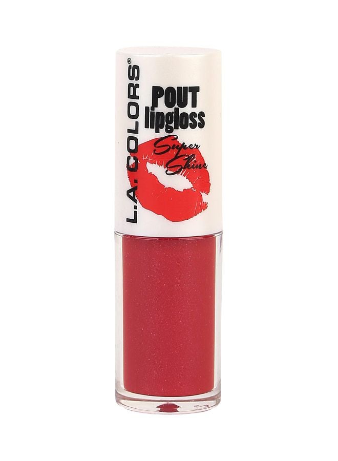 L.A. Colors POUT Super Shine Lip Gloss CLG646Hot Lips  - Image 1