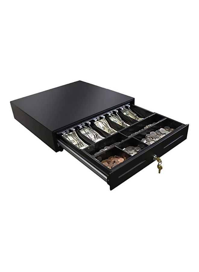 Adesso - Cash Drawer With Removable Tray And Coin Case Black - Image 1