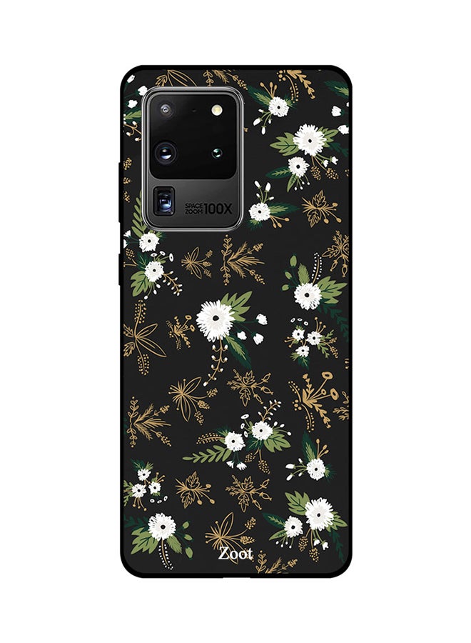 Zoot Skin Case Cover -for Samsung Galaxy Ultra S20 Black White Flowers Black White Flowers