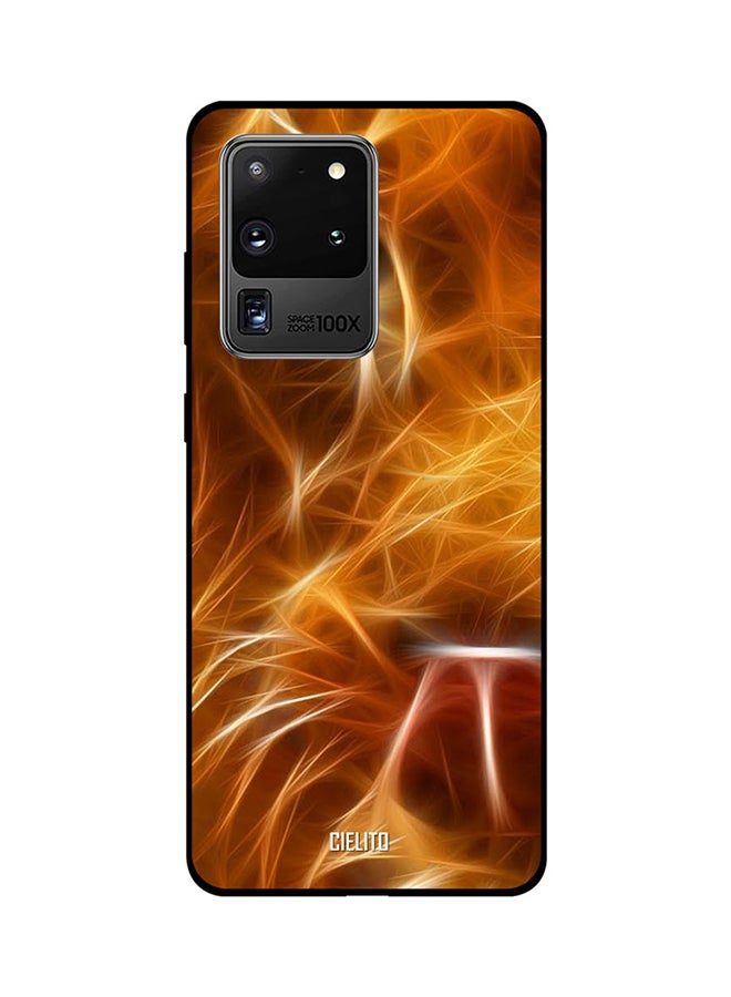 CIELITO Skin Case Cover -for Samsung Galaxy S20 Ultra Tiger Eye Pen Art Tiger Eye Pen Art