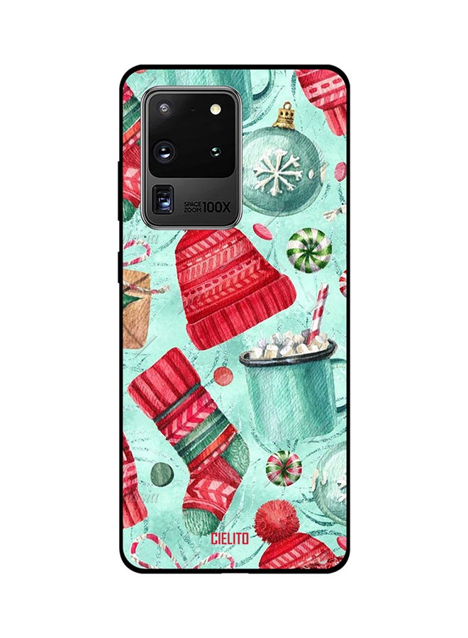 CIELITO Skin Case Cover -for Samsung Galaxy S20 Ultra Winter Cap & Socks Winter Cap & Socks