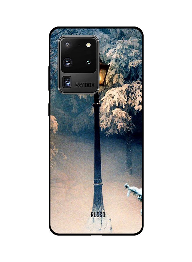 RUSSO Skin Case Cover -for Samsung Galaxy S20 Ultra Lamp In The Snow Lamp In The Snow