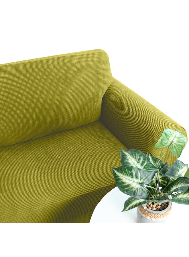 Anti Slip Soft Stretch Sofa Slipcover Green 38x9x27cm - Image 3