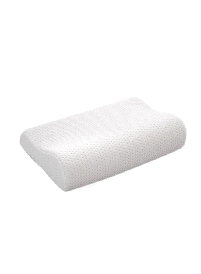 غطاء وسادة ميموري بوليستر أبيض 61x13x45سم - Image 1