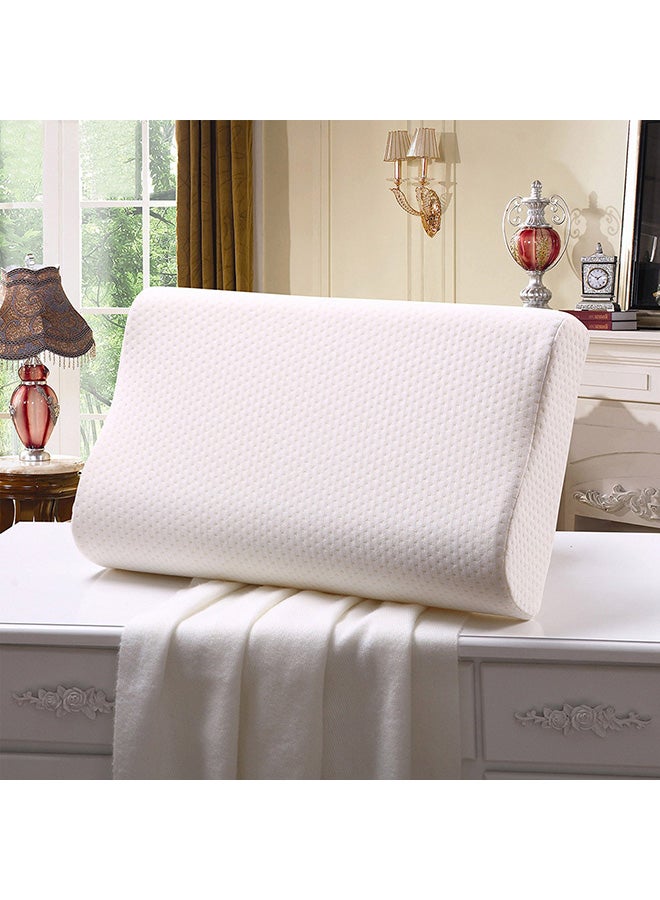 غطاء وسادة ميموري بوليستر أبيض 61x13x45سم - Image 2