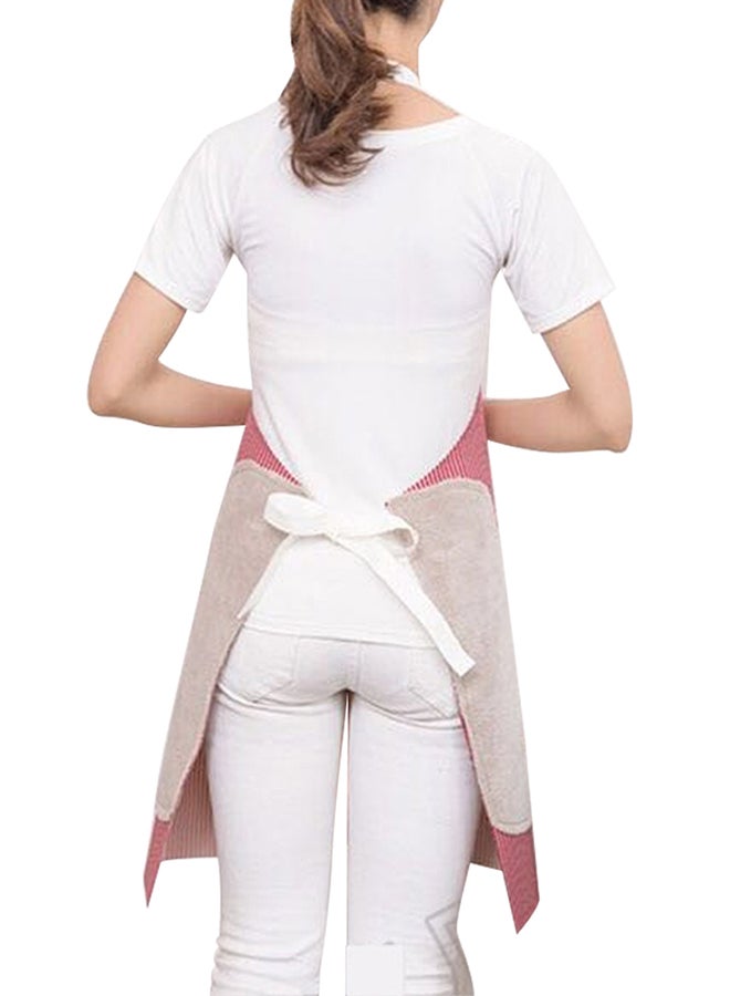 Stripes Print Sleevless Apron Red 37x2x27centimeter - Image 2