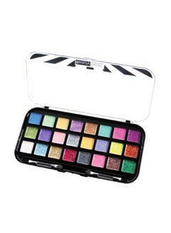 24-Colour Cream Based Glitter Eyeshadow Palette Multicolour