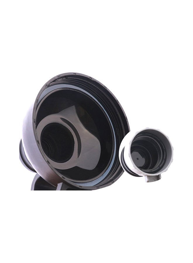WATER - Outdoor Large Capacity Water Bottle Plastic Black 10x10x5cm - Image 1