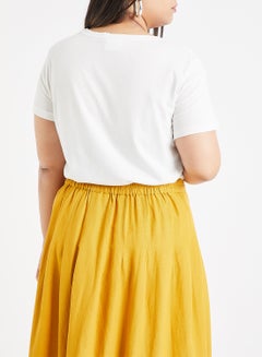Vero Moda Curve Futu Short Sleeve T-Shirt White  - Image 4