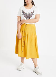 Vero Moda Curve Futu Short Sleeve T-Shirt White  - Image 2