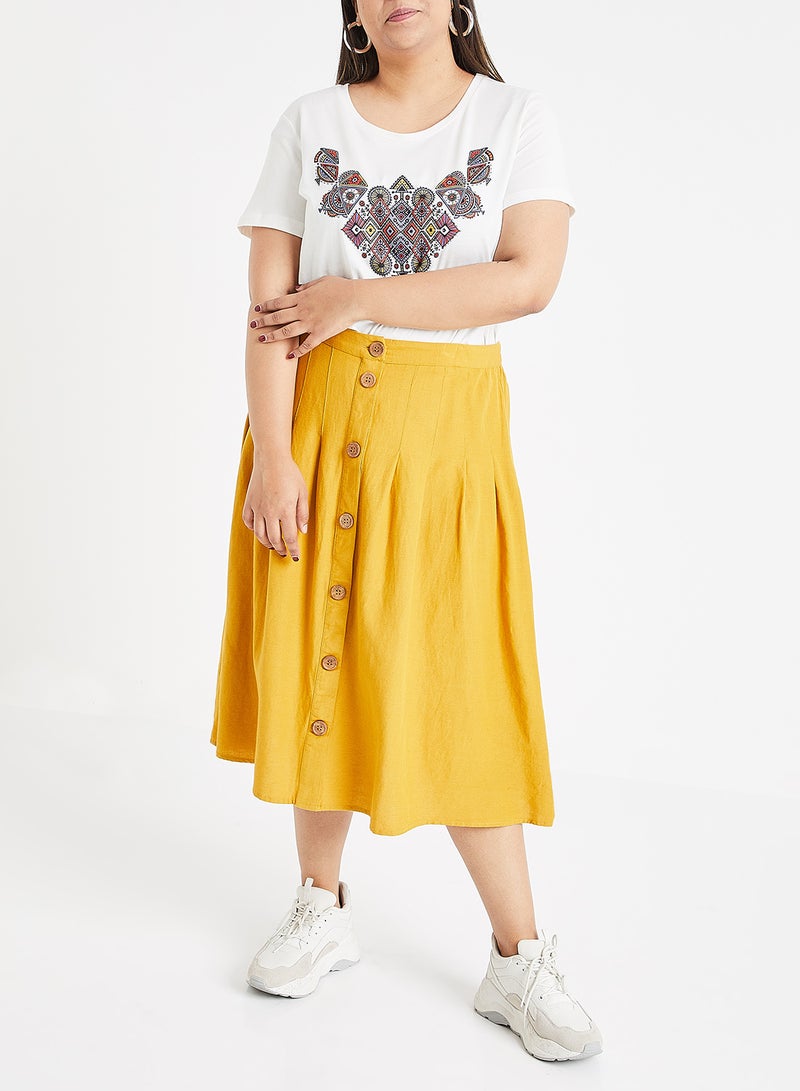 Vero Moda Curve - Futu Short Sleeve T-Shirt White - Image 1
