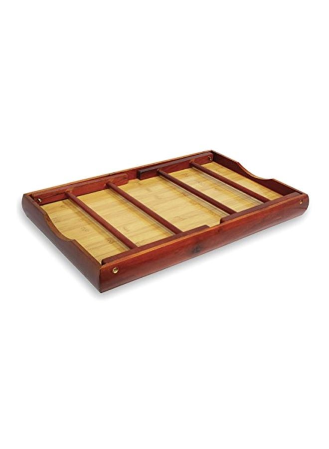 Juvale Portable Folding Table Brown/Beige - Image 5