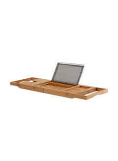 Bambusi Bamboo Bathtub Caddy Tray Brown 27.5x8.8x1.5inch  - Image 1