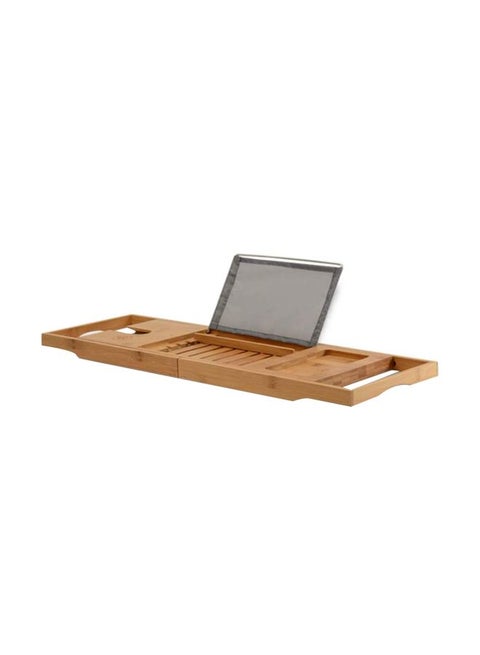 Bamboo Bathtub Caddy Tray Brown 27.5x8.8x1.5inch