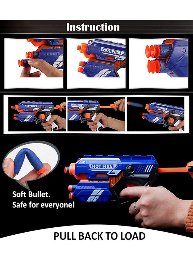 THE FLYER'S BAY - Foam Blaster Gun Toy With 10 Bullets 25x16x5cm - Image 1