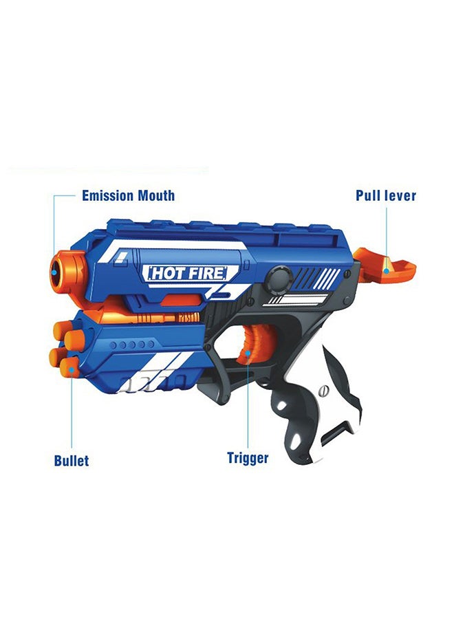 THE FLYER'S BAY - Foam Blaster Gun Toy With 10 Bullets 25x16x5cm - Image 1