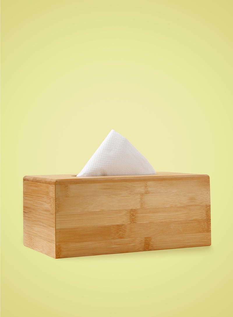 Noon East Bamboo Tisue Box - For Napkins - Storage Box - Tissue Box - Brown Brown - Image 1