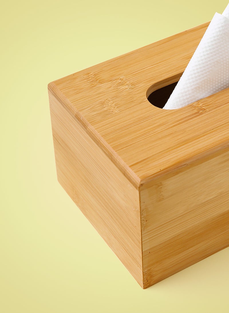 Noon East Bamboo Tisue Box - For Napkins - Storage Box - Tissue Box - Brown Brown - Image 4