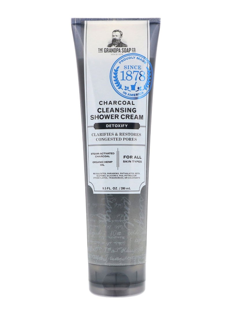 GRANDPA'S Detoxify Charcoal Cleansing Shower Cream 280ml 