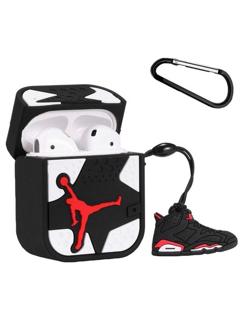 Protective Case For AirPods 1/2 With Carabiner Multicolour
