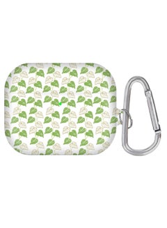 Protective Case Cover With Carabiner For Apple AirPods Pro Green/White