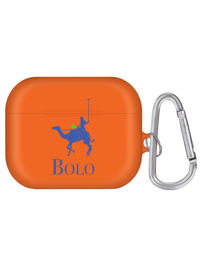 ستايلايزد غطاء حماية واقٍ مزود بحلقة بقفل زنبركي لسماعة أبل آيربودز برو بولو