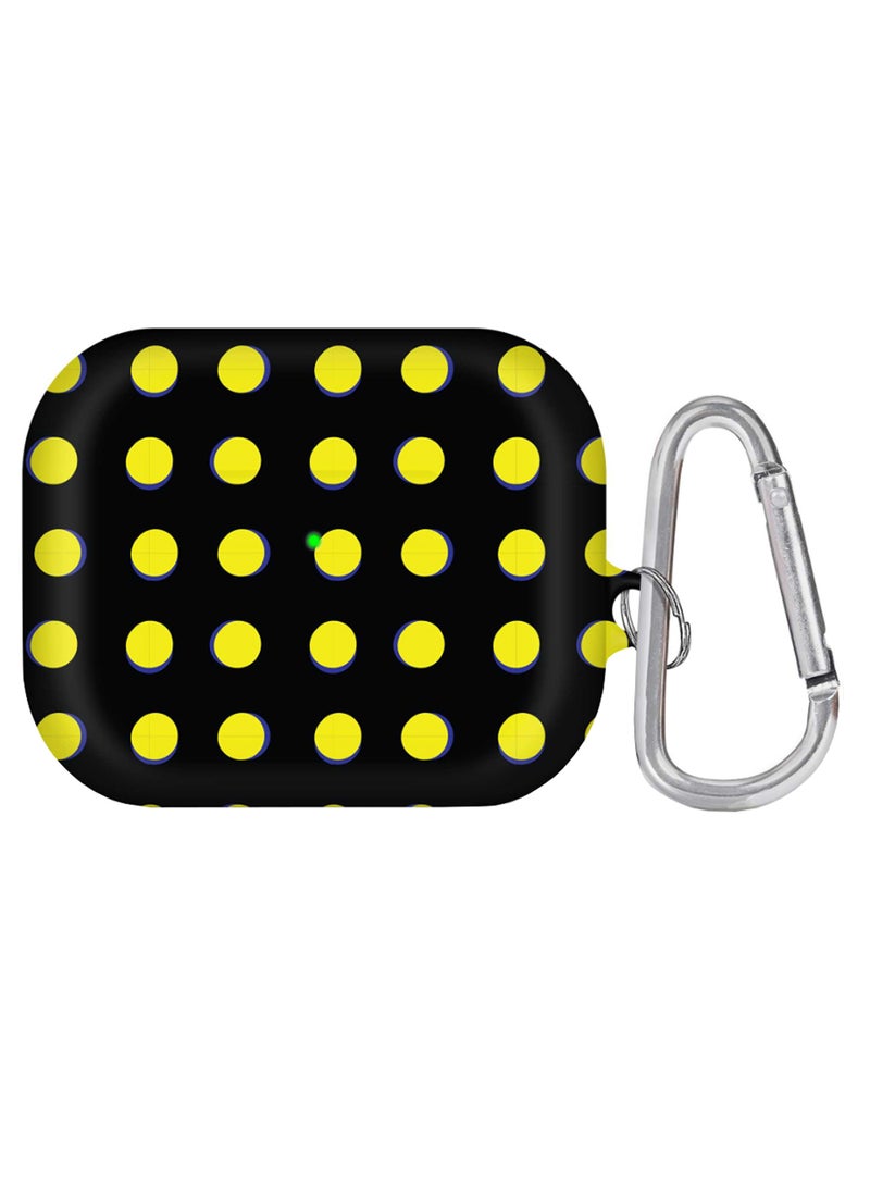 Stylizedd Protective Case Cover With Carabiner For Apple AirPods Pro Black/Yellow/Silver