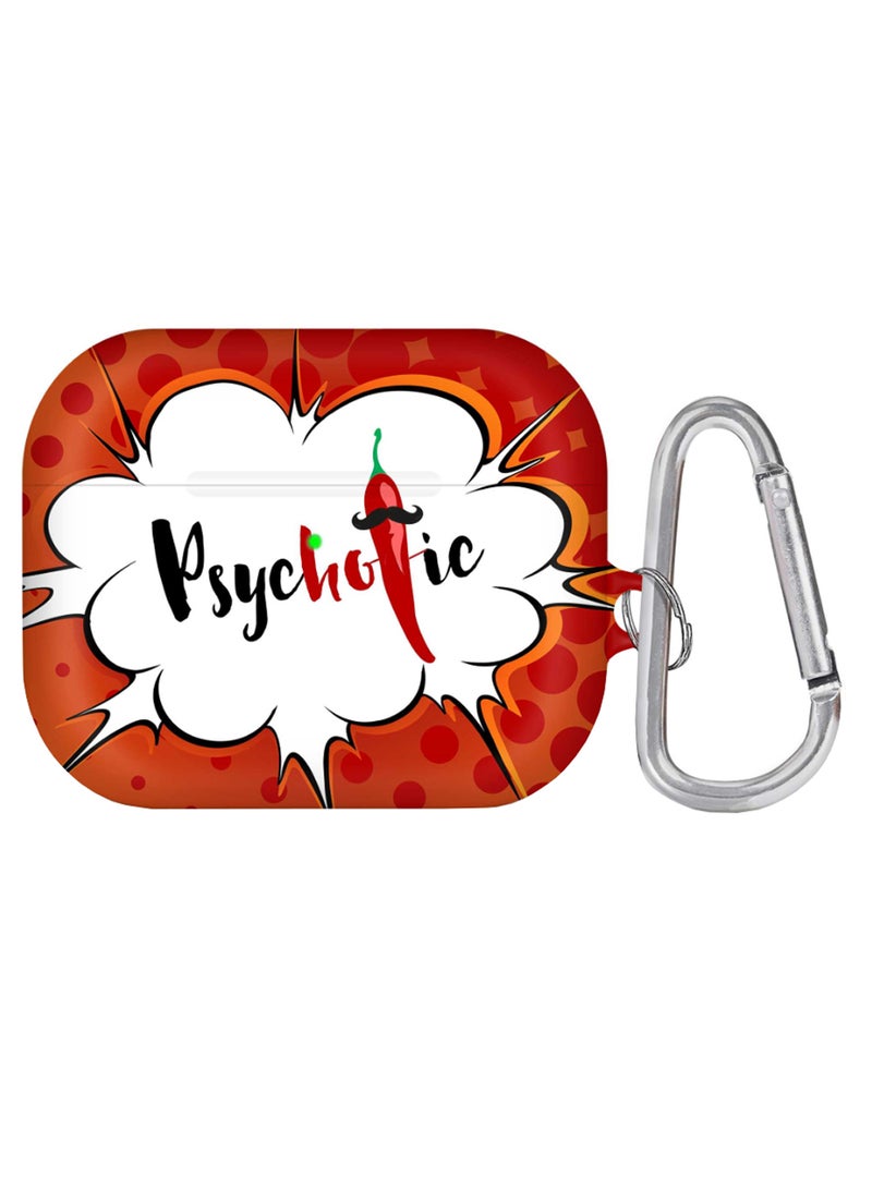 Stylizedd Psychotic Printed AirPods Pro Case With Carabiner Multicolour 