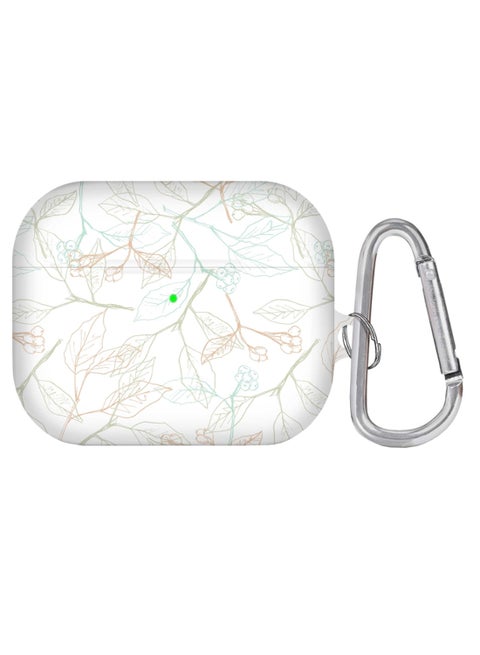 Delicate Sprigs Printed AirPods Pro Case With Carabiner Multicolour