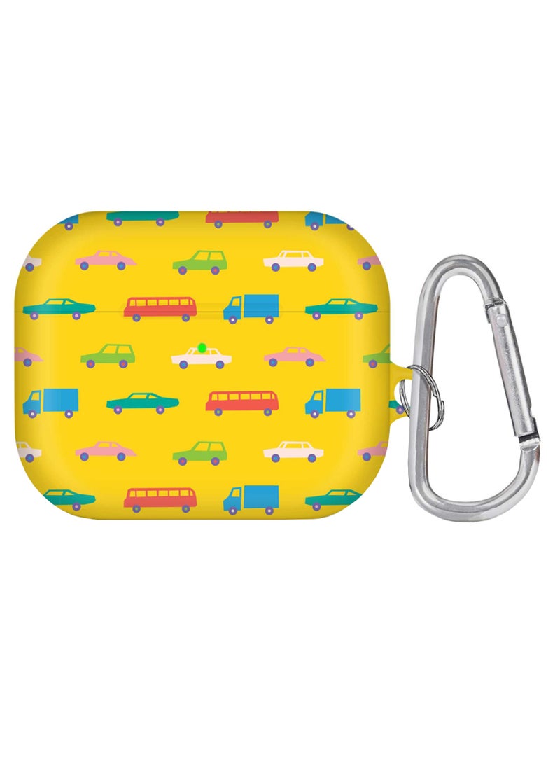 Opposite Traffic Printed Case With Carabiner For Apple AirPods Pro Multicolour