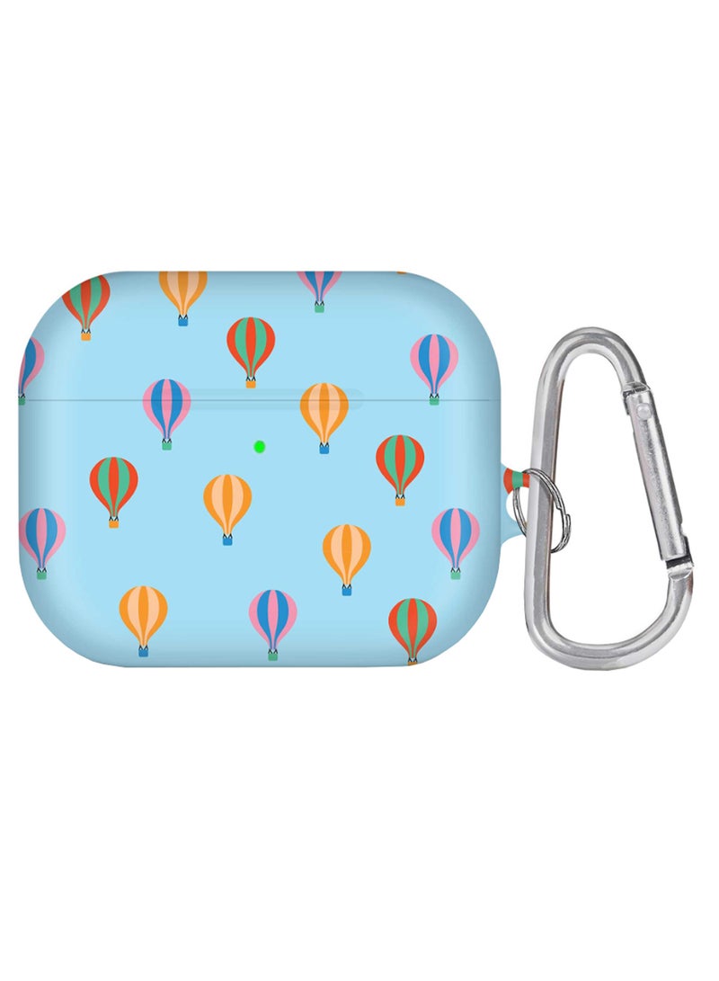 Stylizedd Hot Balloons Printed AirPods Case With Carabiner Clip Multicolour 
