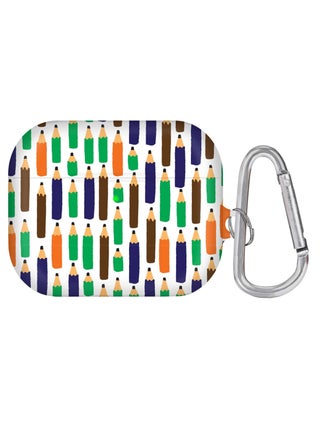 Pencil Race Printed Apple AirPods Pro Case With Carabiner Multicolour - v1582645674/N35033005A_1