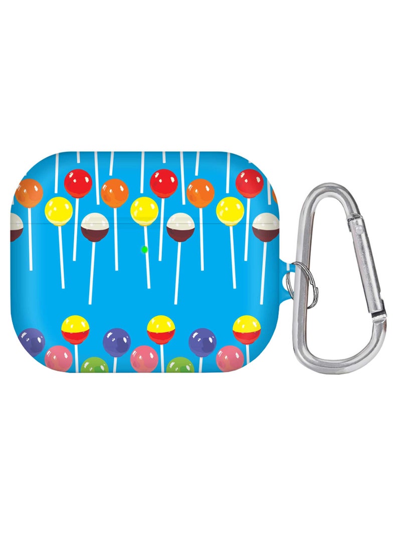 Stylizedd Lollipop Loops Printed Apple AirPods Pro Case With Carabiner Multicolour 